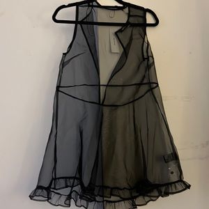 Mesh babydoll dress new with tags